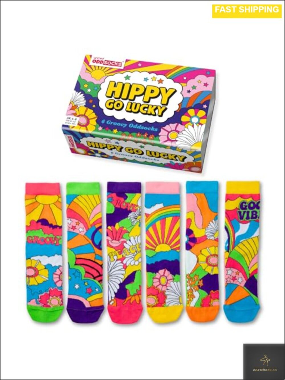 6-Pack Cotton-Rich Mix & Match Novelty Crew Socks Gift Set